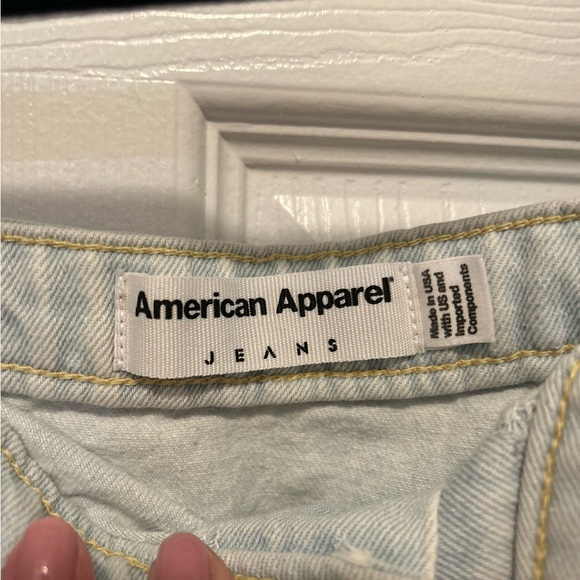 American Apparel Button Down Denim Skirt - Picture 2 of 5